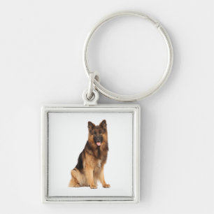 Deutscher Schäferhund, aufwickeln, gerade Design, Schlüsselanhänger
