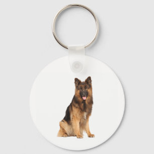 Deutscher Schäferhund, aufwickeln, gerade Design, Schlüsselanhänger