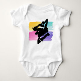 Deutscher Schäferhund Baby Bodysuit Colorful Baby Strampler