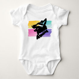 Deutscher Schäferhund Baby Bodysuit Colorful Strampler