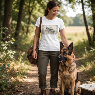 Deutscher Schäferhund Bauplan T-Shirt