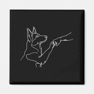 Deutscher Schäferhund Besitzer Süßes Design Magnet