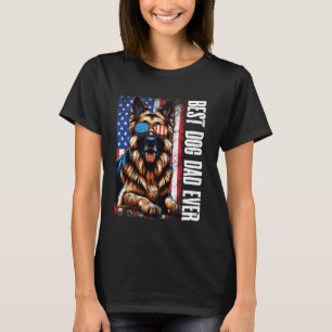Deutscher Schäferhund Bester Hund Papa jemals Amer T-Shirt