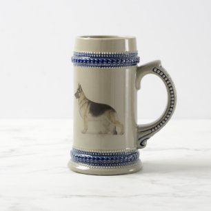 Deutscher Schäferhund Bierglas
