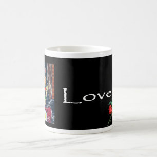 Deutscher Schäferhund Biker Tasse