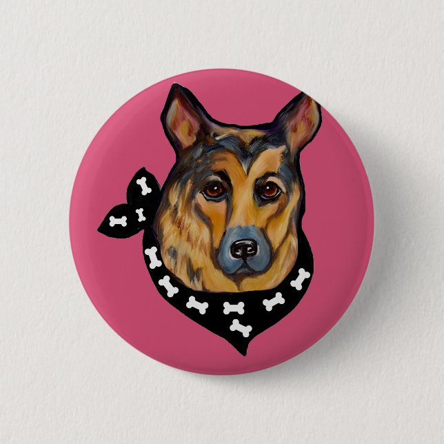 DEUTSCHER SCHÄFERHUND BUTTON (Vorderseite)
