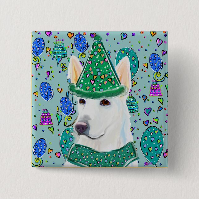 DEUTSCHER SCHÄFERHUND  BUTTON (Vorderseite)