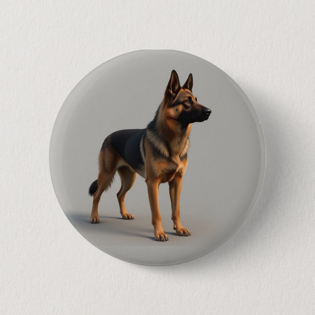 Deutscher Schäferhund Button (Vorderseite)