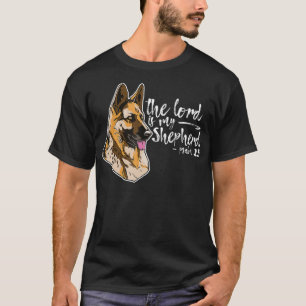 Deutscher Schäferhund Der Herr ist mein Hirte Psal T-Shirt