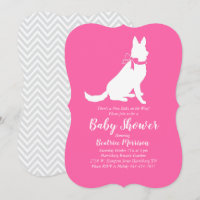 Deutscher Schäferhund Dog Baby Dusche Französisch 