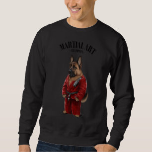 Deutscher Schäferhund Dog Judo Karate Master in Re Sweatshirt