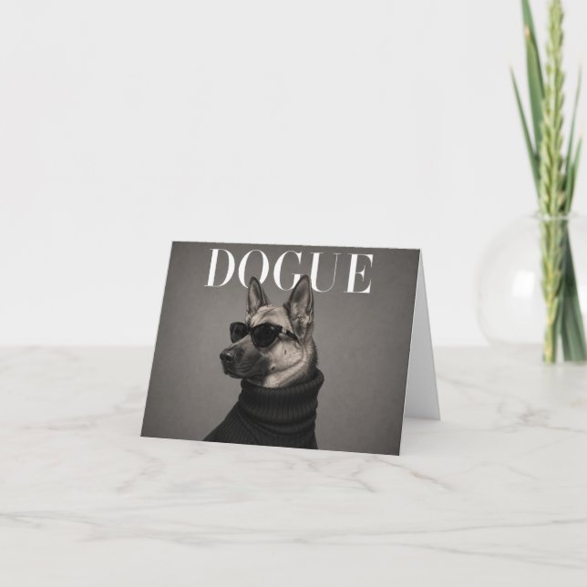 Deutscher Schäferhund Editorial-Porträt Hund Danke (Vorderseite)
