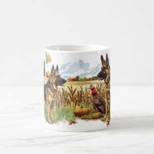 Deutscher Schäferhund Erntedank Harvest Türkei Kaffeetasse