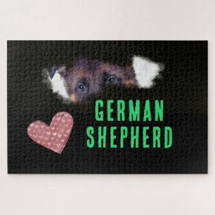 Deutscher Schäferhund Eyes Solid Color 1000 Stück Puzzle