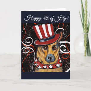 Deutscher Schäferhund        Feiertagskarte