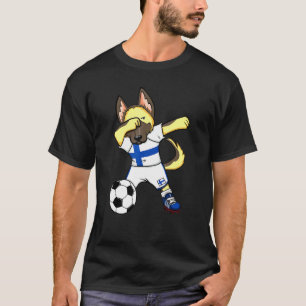 Deutscher Schäferhund Finland Fußballfans Trikot D T-Shirt