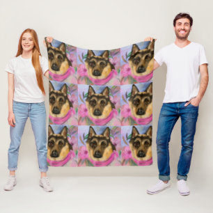 DEUTSCHER SCHÄFERHUND    FLEECEDECKE