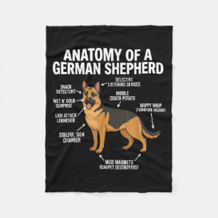 Deutscher Schäferhund Fleecedecke
