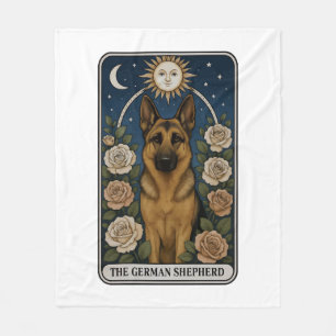 Deutscher Schäferhund Fleecedecke