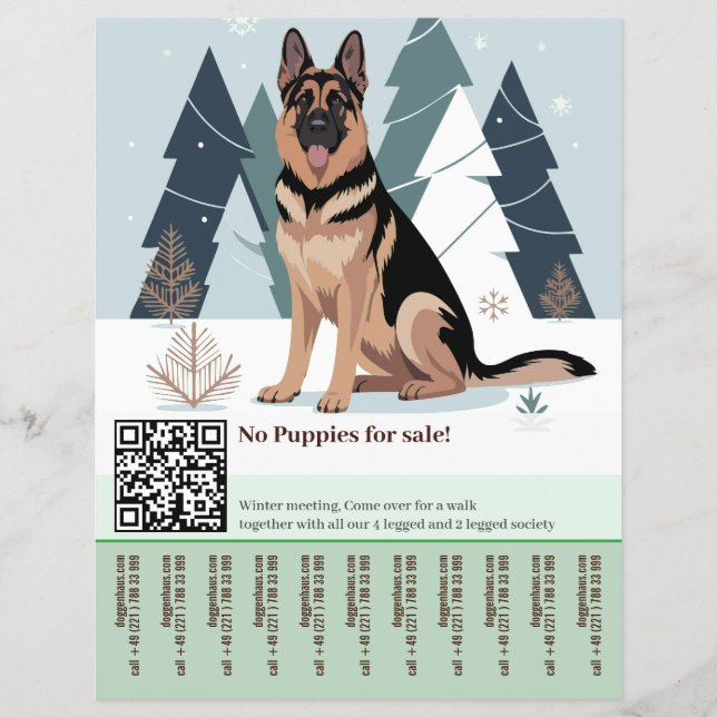 Deutscher Schäferhund Flyer  (Vorne)