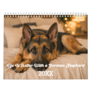 Deutscher Schäferhund Foto Life is Better 2027 Kalender