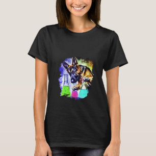 Deutscher Schäferhund Frauen Verrückter Wissenscha T-Shirt