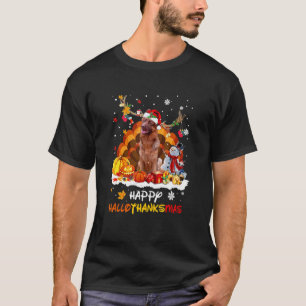 Deutscher Schäferhund Frohe Hallothanksmas T-Shirt