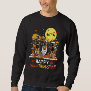 Deutscher Schäferhund Frohes Hallothanksmas Hallow Sweatshirt