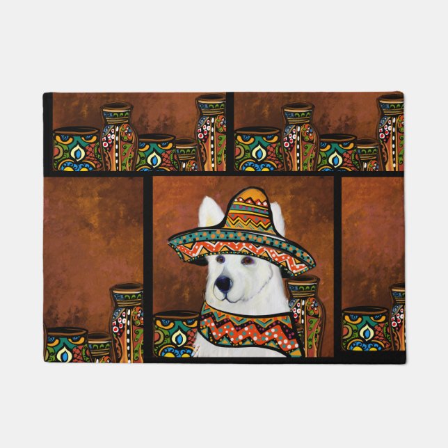 Deutscher Schäferhund Fußmatte (Vorderseite)