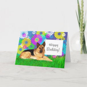Deutscher Schäferhund Geburtstag Karte