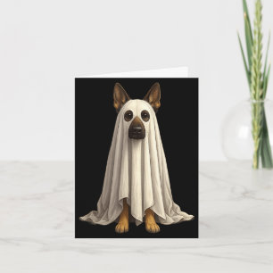 Deutscher Schäferhund-Geist-Halloween-Kostüm-Hunde Karte