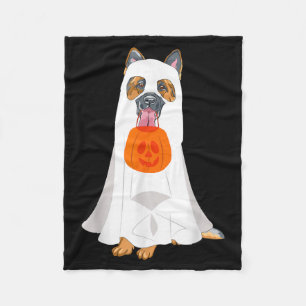 Deutscher Schäferhund Geist Kürbis Halloween Herbs Fleecedecke