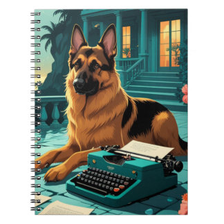 Deutscher Schäferhund Gentleman Vintage Notizblock