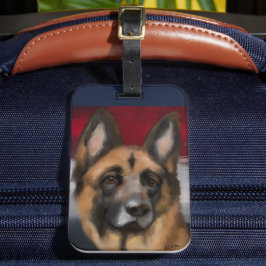 Deutscher Schäferhund Gepäckanhänger