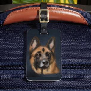 DEUTSCHER SCHÄFERHUND GEPÄCKANHÄNGER