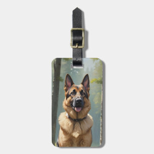Deutscher Schäferhund-Gepäckanhänger Gepäckanhänger