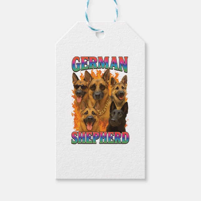 Deutscher Schäferhund  Geschenkanhänger (Vorderseite)