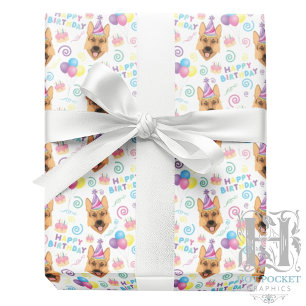 Deutscher Schäferhund Geschenkpapier