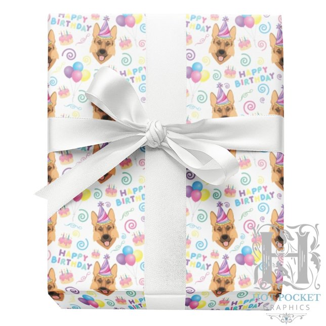 Deutscher Schäferhund Geschenkpapier (Von Creator hochgeladen)