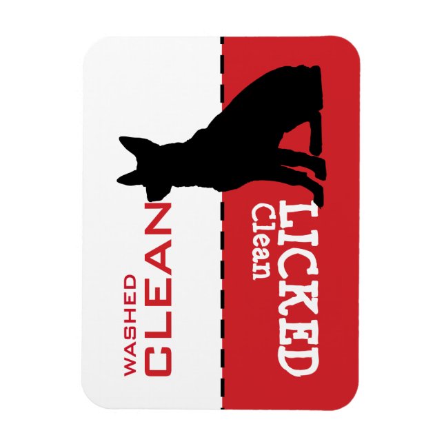 Deutscher Schäferhund Geschirrspüler Magnet-Zeiche Magnet (Vertikal)