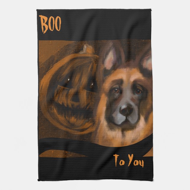 Deutscher Schäferhund  Geschirrtuch (Vertikal)