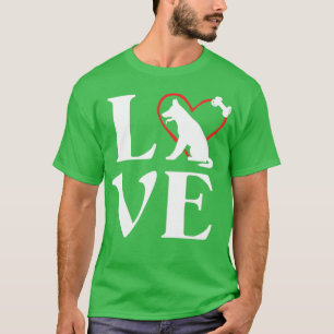 Deutscher Schäferhund gibt Liebe Dogs Tshirts für 