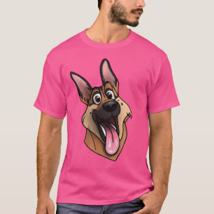 Deutscher Schäferhund Glücklicher Welpe Emoji Freu T-Shirt