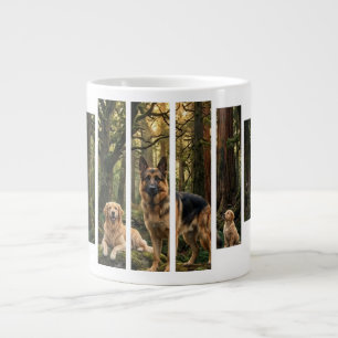 Deutscher Schäferhund & Golden Retriever Natur-Wan Jumbo-Tasse