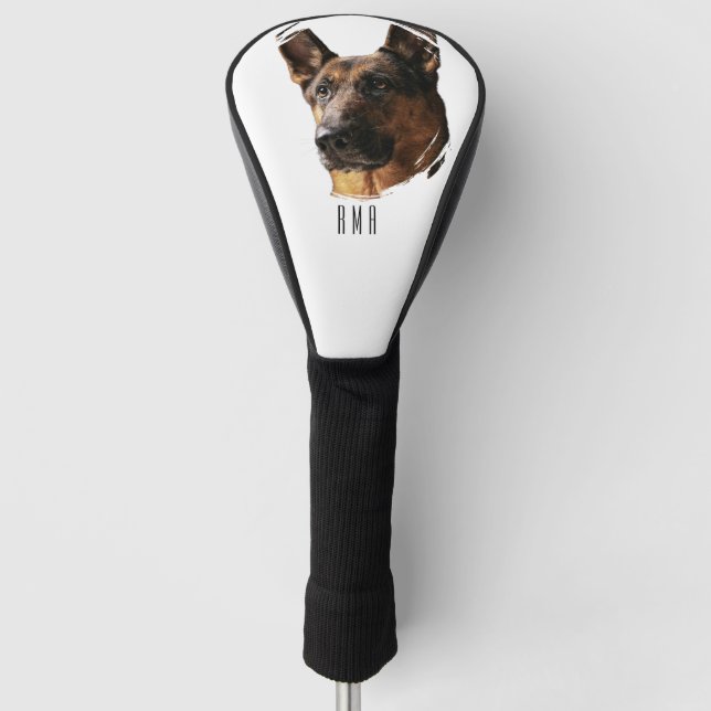 Deutscher Schäferhund Golf Headcover (Vorderseite)