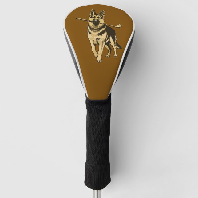 Deutscher Schäferhund Golf  Headcover (Vorderseite)