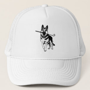 Deutscher Schäferhund Golf Truckerkappe