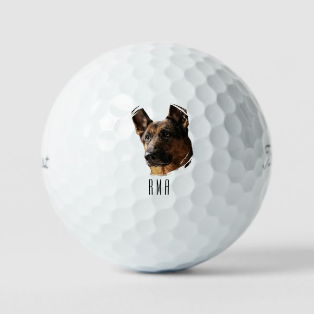 Deutscher Schäferhund Golfball (Vorderseite)