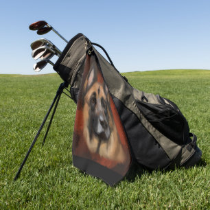 DEUTSCHER SCHÄFERHUND GOLFHANDTUCH