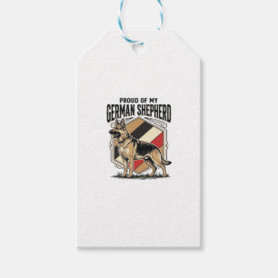 Deutscher Schäferhund Grafik Vintage Gravur Hunde Geschenkanhänger